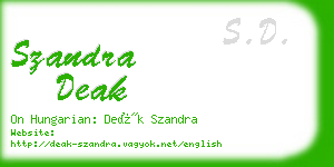 szandra deak business card